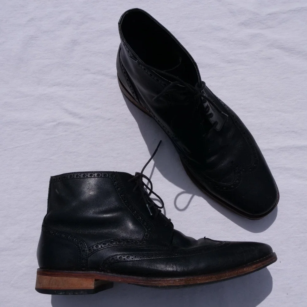 Modern Cole Haan Liam semi wingtip chukka boots
